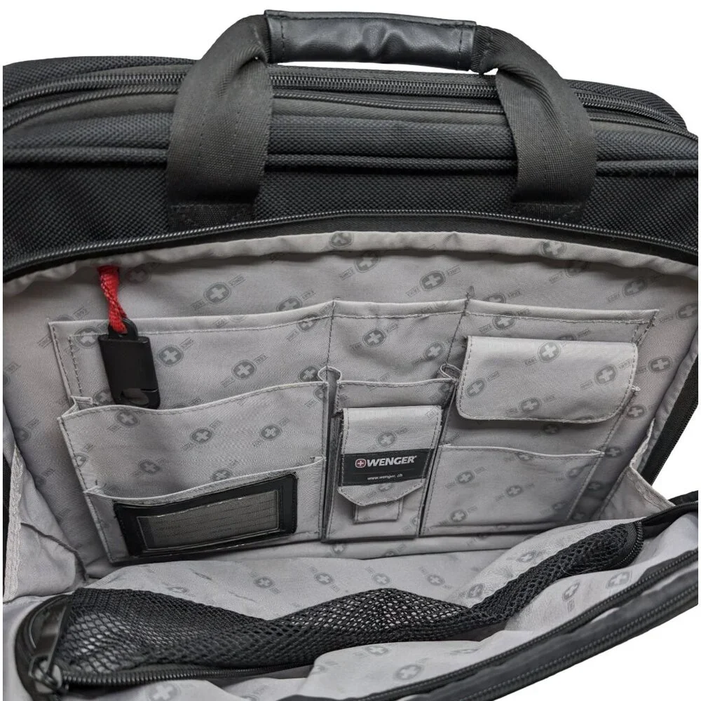 Wenger Swiss Gear The Legacy Laptop Briefcase Travel Bag Black Travel Crossbody